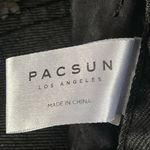 PacSun  SZ 25 Jean Mom Shorts Floral Daisy Embroidered Cuffed Pocket Zip-Fly Gray Photo 3