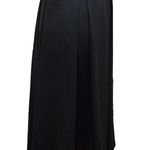 Max Studio  black crepe high low sash tie waist pull on skirt size large Photo 1