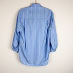 Citizens of Humanity Kayla Shirt in Canyon Stripe Blue Oversized Button Up Small Photo 10