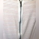 BCBG MaxAzria Cassandra Fit Flare Dress Size Large White Eyelet Sleeveless GUC Photo 4