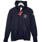 Reebok Crossfit x  Zip Up Hoodie Black Sweatshirt Size XS NWT Pitbull Dog Photo 6