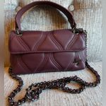 Lug Plum Crossbody Purse Convertible Top Handle Chain Strap Red Photo 0