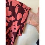 Loft Cap Sleeve Waist Tie Button Up Shirt Dress Floral Pink Women's Size Small Photo 4