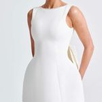 Pearl lined white dress graduation wedding event size 0 Photo 0