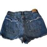 AE American Eagle Shorts Women's Jean Denim Mom Shorts Distressed SZ 8 Blue Photo 1