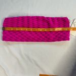 Good American NWT Size 2 M Hawaiian Pink Jacquard Bandeau Bikini Swim Top Barbie Photo 2