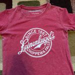 Camp David Women’s Red Leinenkugels Graphic Tee - Small Photo 1