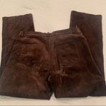 Territories Chocolate Brown 100% Leather Suede Pants 12 Women’s Photo 3