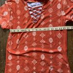 No Boundaries  Orange Crisscross Front Short Sleeve Tee Size LG Photo 5