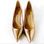 Katy Perry The Sissy Gold High Heels Pumps Womens Size 7 Shoes Metallic Shiny Photo 4
