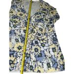 J.Jill Vintage Blue White Yellow Floral Cardigan Size XS Spring Office Casual Photo 5