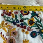 Umgee  White Floral Embroidered Mini Skirt size S Photo 0