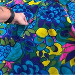 Vintage 60’s /70’s ROYAL HAWAIIAN Blue and Pink Muumuu style Halter Maxi Dress Size XL Photo 6