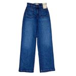 Madewell NWT Women's The Emmett Wide-Leg Full Length Jean Patch Pocket Size 24 Photo 3