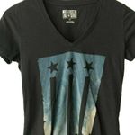 Converse T Shirt Flag All Star Graphic Tee V Neck Short Sleeve Cotton Solid Logo Photo 1