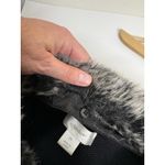 Vtg CJ Banks Womens 2X Sweater Vest Faux Fur Collar Sleeveless Snowflake Beads Black Photo 6