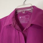 FIGS  purple raspberry polo short sleeve top size XS Photo 2