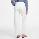 Madewell NWT  Women's Tall Pieced Barrel-Leg Jeans Size 23 Tall Tile White Photo 2