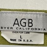 AGB Byer California wrap blouse size large Y2K retro green bright colorful Photo 7