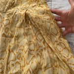 Faithfull the Brand buttery yellow wide leg high waisted pants, size 2 boho Photo 5