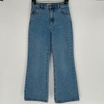 ROLLAS High Rise Crop Flare Jeans Womens 28 Ankle Length Slim Cropped High Waist Blue Photo 1
