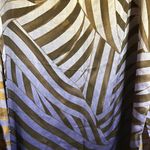 Henri Bendel 100% Silk Scarf. Multi Color Ranging Royal Blue/Navy to Brown Photo 2