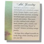 Margie Hughto Handmade Green Beaded Glass Earrings Photo 1