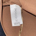 NICHOLAS Gael Cropped Crystal Long Sleeve Top in Nude Silver Size M Photo 14