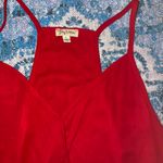 Lily White Red Sheer Wrap Tank Photo 2