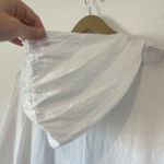 Tempo Paris Jacket Womens Small Medium White Linen Hooded Button Front Italy Photo 8