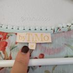 Bytimo Plissé Floral Maxi Dress Blue Size M Photo 6