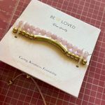 Be loved rose quartz semi precious stone bracelets Pink Photo 3