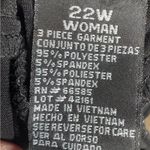 Perceptions  2 piece black gray & white top & coverup cardigan set size 22W Photo 8