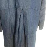 NEW Cut Loose Size Medium Top Blouse Button Down Shirt Collared Flax Boho Denim Photo 6