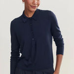 Jenni Kayne ‎ Grayson pullover polo 100% merino wool shirt  top Photo 0