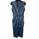 Spanx Black Leather-Like Sleeveless Sheath Dress Photo 13