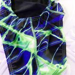 Waterpro Lightning Thin Strap One Piece Swimsuit Size 26/28 Blue Photo 5