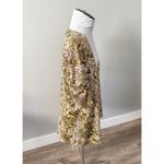 Socialite Curve Tan and Green Floral Top Photo 5