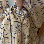 IRO  Jarley Tie-front Printed Silk Crepe De Chine Blouse size 34 Photo 8