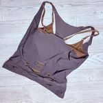 Nike  Fit Dry Workout Cut Out Layered Tank Top Gray Brown Rare XS Photo 3