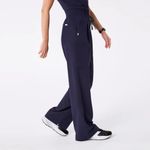 FIGS Ultra High Rise Shelby Wide Leg Scrub Pants in Navy, Size Medium Photo 3