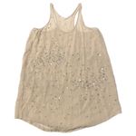 Club Monaco Club‎ Monaco Silk Sequined Sheer Nude Tank Top Size Small Photo 0