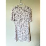 Rails Meline Mini Dress Short Sleeve Heart Print White Red Women's Size Medium Photo 2