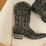 Shyanne  Tall Black Gray Leather cowgirl cowboy western boots size 8.5 Photo 7