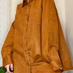 Woman Within Women’s Brown Suede Button Town Top Photo 0