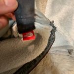 The North Face Full Zip Hooded Plush Jacket Size Medium Light Gray Sherpa Photo 7