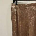 Serra Crushed Velvet tan champagne dress trousers Pants! Size medium! Photo 3