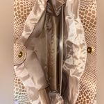Estée Lauder Vintage Retired Creme Beige Faux Snake Print Large Tote Bag New Photo 10