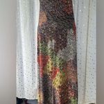 Hypnotik Boho Autumn Season Hippie Paisley Multicolor Strapless Maxi Dress S Photo 3