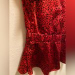 Bishop and Young  Satin Front Twist Karlie Top Red Cheetah Print Photo 6